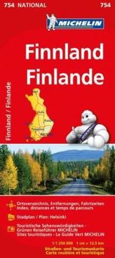 Michelin Karte Finnland. Finlande