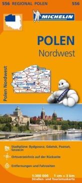 Michelin Karte Polen Nordwest. Pologne Nord-Ouest