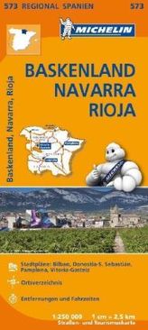 Michelin Karte Baskenland, Navarra, Rioja. Espana Norte - País Vasco/Euskadi, Navarra, La Rioja