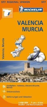 Michelin Karte Valencia, Murcia