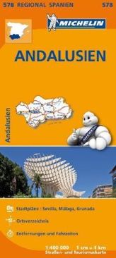 Michelin Karte Andalusien. Espana Sur, Andalucia