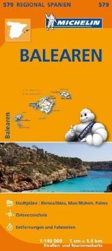 Michelin Karte Mallorca, Ibiza, Menorca. Balears / Baleares