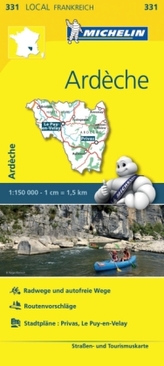 Michelin Karte Ardèche - Haute Loire