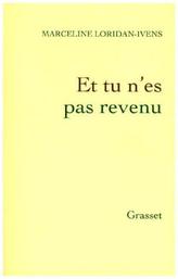Et tu n'es pas revenu. Und du bist nicht zurückgekommen, französische Ausgabe