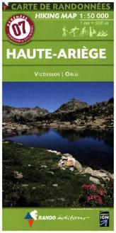 Carte de randonnées Pyrénées  - Haute-Ariege Andorra