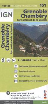 IGN Karte, Tourisme et decouverte Grenoble, Chambéry