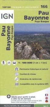 IGN Karte, Tourisme et découverte Pau, Bayonne