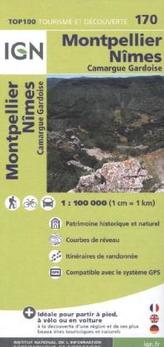 IGN Karte, Tourisme et découverte Montpellier, Nîmes