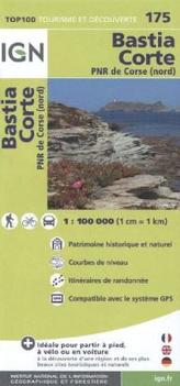 IGN Karte, Tourisme et découverte Bastia, Corte