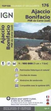IGN Karte, Tourisme et découverte Ajaccio, Bonifacio