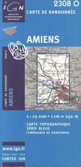 IGN Karte, Carte de randonnée (et plein air) Amiens