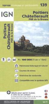 IGN Karte, Tourisme et découverte Poitiers, Châtellerault