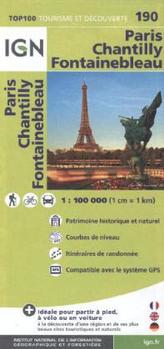 IGN Karte, Tourisme et découverte Paris, Chantilly, Fontainebleau