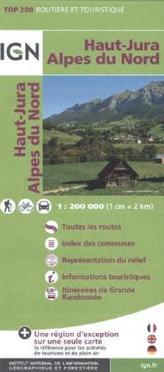 IGN Karte, Routière et Touristique Haut-Jura, Alpes du Nord