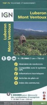 IGN Karte, Tourisme et Randonnée Luberon, Mont Ventoux