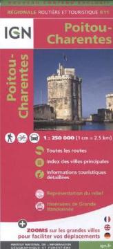 IGN Karte, Nationale Routière (et Touristique) Poitou - Charentes