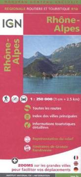 IGN Karte, Régionale Routière et Touristique Rhône-Alpes
