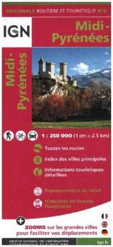 IGN Karte, Régionale Routière et Touristique Midi-Pyrénées