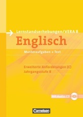 Lernstandserhebungen / VERA 8 Englisch, Erweiterte Anforderungen (C), m. Audio-CD