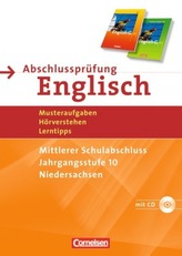 Abschlussprüfung Englisch, English G 21, Mittlerer Schulabschluss, Jahrgangsstufe 10, Niedersachsen, m. Audio-CD