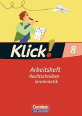 8. Schuljahr, Arbeitshefte-Paket: Rechtschreiben und Grammatik / Schreiben und Lesen, 2 Bde.