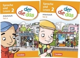 2. Schuljahr, Sprache und Lesen - Arbeitsheft Teil A und B, 2 Hefte