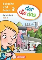 3. Schuljahr, Sprache und Lesen - Arbeitsheft Teil A und B, 2 Hefte