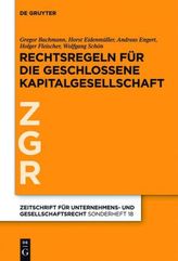 Rechtsregeln für die geschlossenen Kapitalgesellschaft