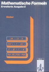 Mathematische Begriffe und Formeln für die Sekundarstufe I und II der Gymnasien, Erweiterte Ausgabe E