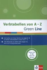 Green Line, Verbtabellen von A-Z