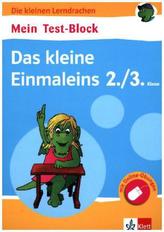 Mein Test-Block - Das kleine Einmaleins, 2./3. Klasse