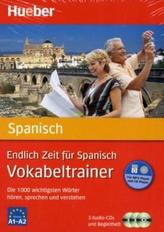 Endlich Zeit für Spanisch - Vokabeltrainer, 3 Audio-CDs