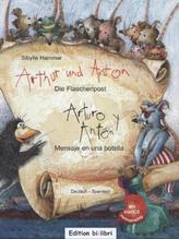 Arthur und Anton: Die Flaschenpost, Deutsch-Spanisch. Arturo y Anton: Mensaje en una botella, m. Audio-CD