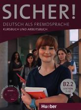 Deutsch als Fremdsprache / Kurs- und Arbeitsbuch mit CD-ROM zum Arbeitsbuch, Lektion 7-12. Tl.B2.2