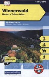 Kümmerly & Frey Outdoorkarte Österreich - Wienerwald