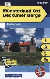 Kümmerly & Frey Outdoorkarte Münsterland Ost, Beckumer Berge