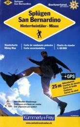 Kümmerly & Frey Karte Splügen, San Bernardino