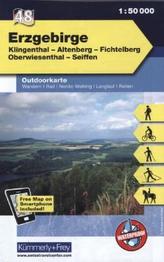 Kümmerly & Frey Outdoorkarte Erzgebirge