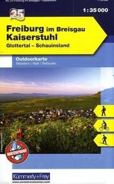 Kümmerly & Frey Outdoorkarte Freiburg im Breisgau - Kaiserstuhl