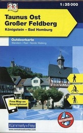 Kümmerly & Frey Outdoorkarte Taunus Ost, Großer Feldberg