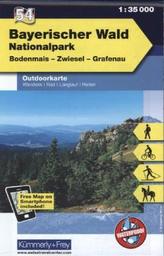 Kümmerly & Frey Outdoorkarte Bayerischer Wald, Nationalpark