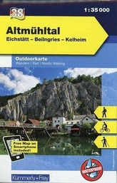 Kümmerly & Frey Outdoorkarte Altmühltal