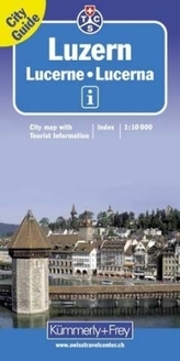 Kümmerly & Frey Stadtplan Luzern. Lucerne. Lucerna