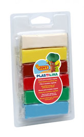 plastelína 6x25g, hranolky, blistr