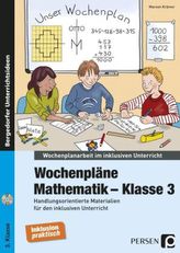 Wochenpläne Mathematik - Klasse 3, m. CD-ROM