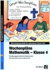 Wochenpläne Mathematik - Klasse 4, m. CD-ROM