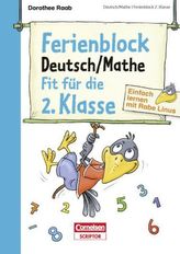 Ferienblock Deutsch / Mathe - Fit für die 2. Klasse