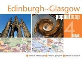 Edinburgh & Glasgow PopOut Map, 4 maps