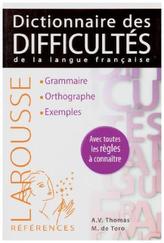 Larousse Dictionnaire des difficultés de la langue française