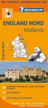 Michelin Karte England Nord, Midlands